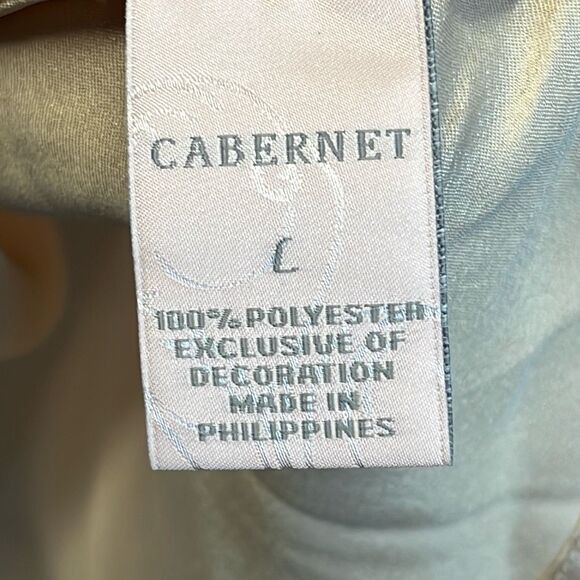 NWT CABERNET Women’s Camisole Satin Lace Trim Sleeveless Champagne Size Large - Picture 5 of 14